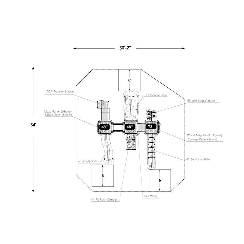 Wisdom Carousel Playground Structure QSWP-350020