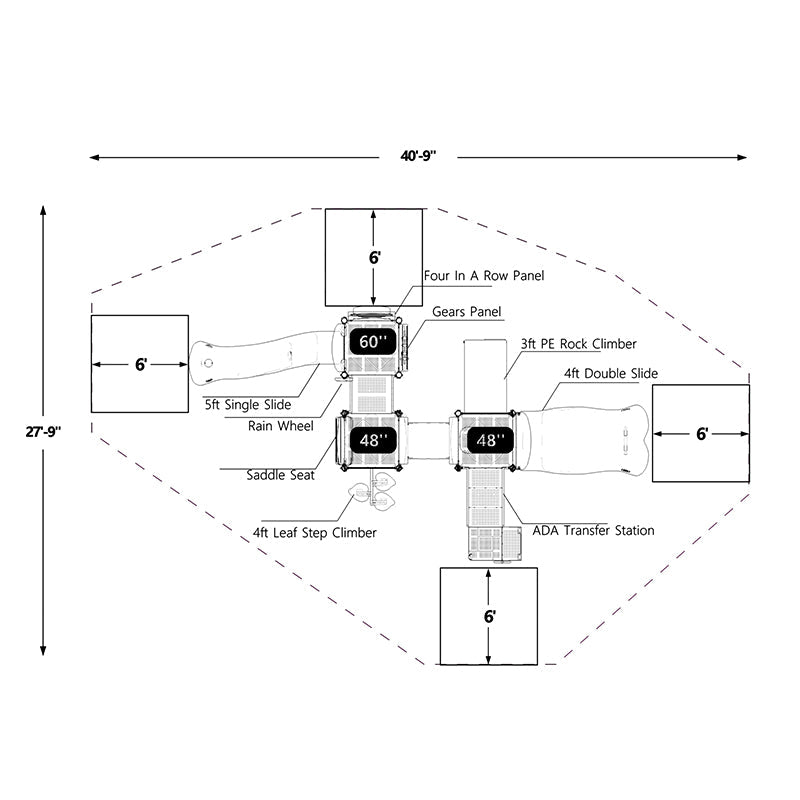 Wisdom Denver Playground Structure QSWP-350022