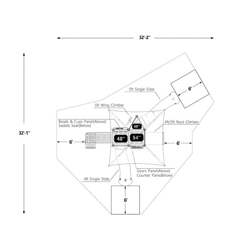 Wisdom Sadie Creek Playground Structure QSWP-350028