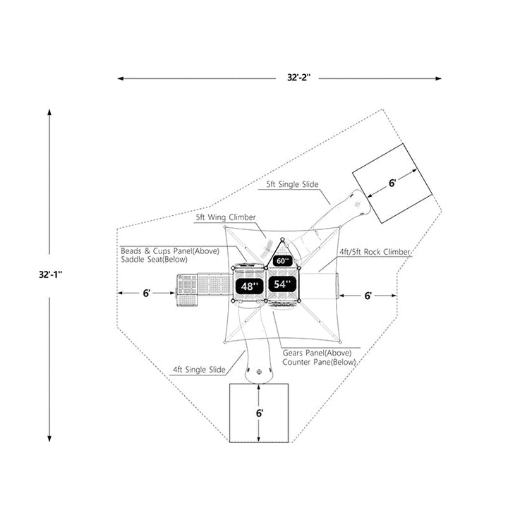 Wisdom Sadie Creek Playground Structure QSWP-350028