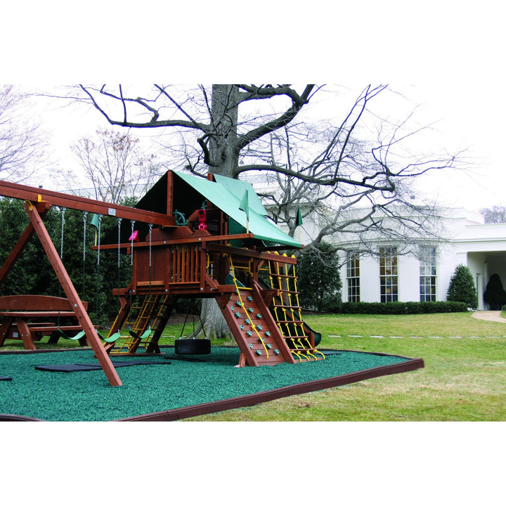 Rubber Mulch Playsafer Playground and Landscape Rubber Mulch | Green GRN-MULCH