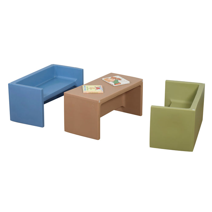Children's Factory Commercial ADAPTA-BENCH 3-N-1 Flexible Seating Children's Bench CF910