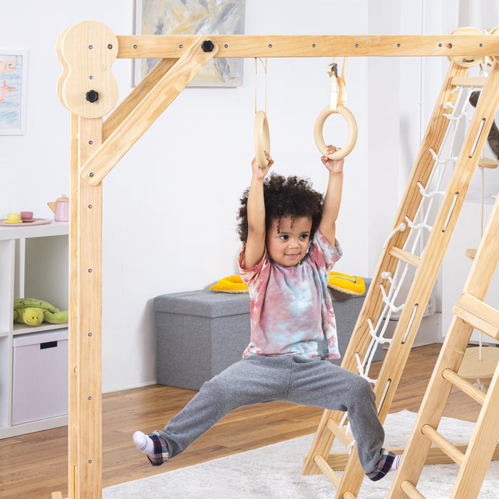 Avenlur Chestnut - 8-in-1 Jungle Gym for Toddlers AVNLR-WD-CLBR