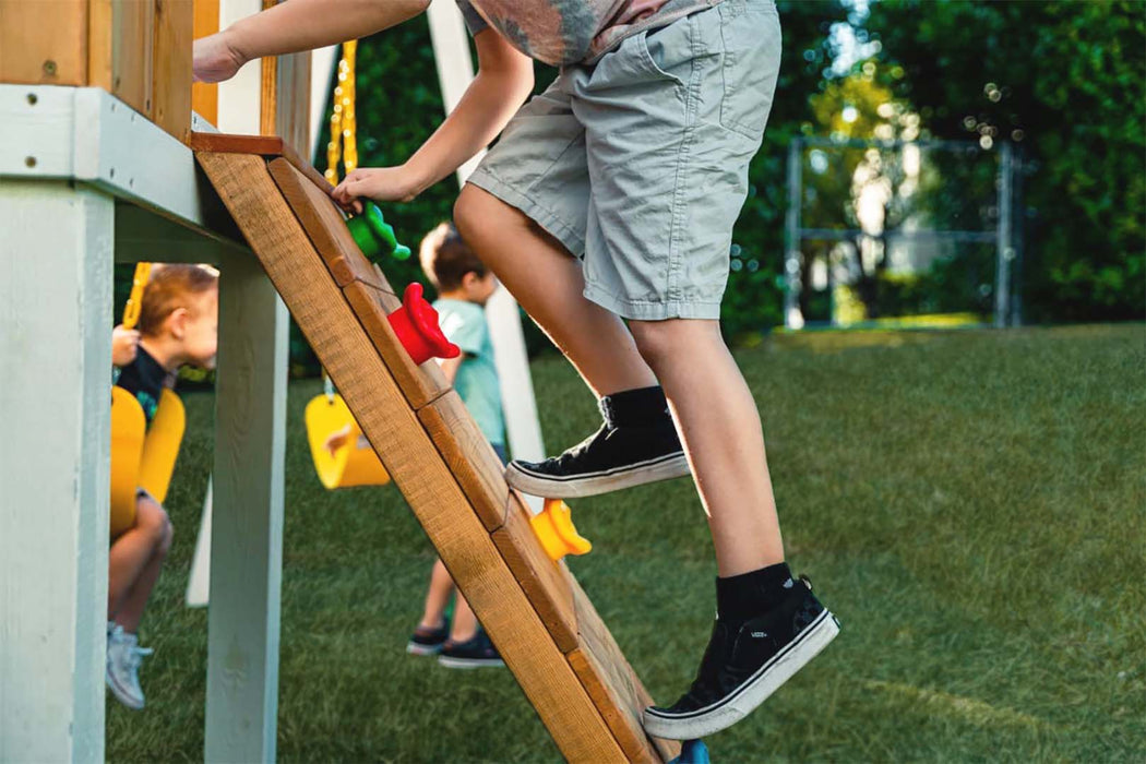 Avenlur Forest - Modern Backyard Outdoor Swing Set 2 Swings And Trapeze Bar AVNLR-MDRN-SWNG-M-V3-NY