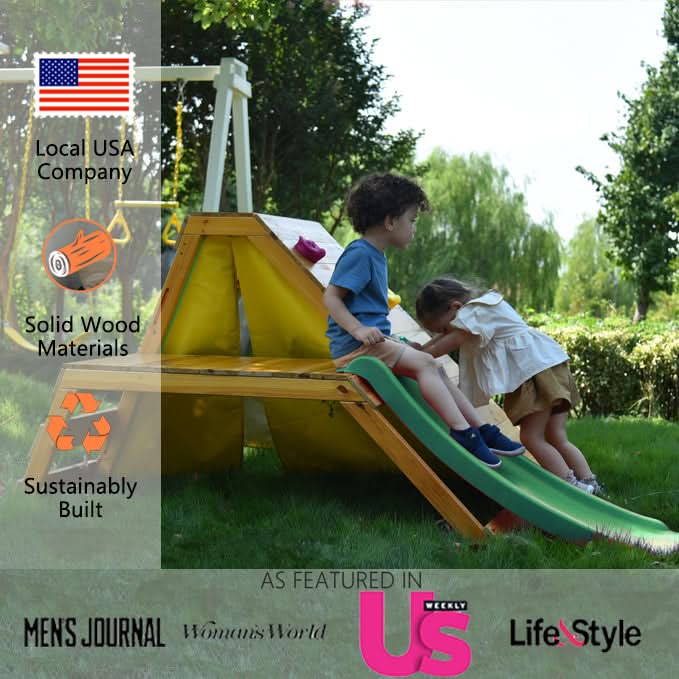 Avenlur Palm - 5-in-1 Outdoor and Indoor Playground Playset AVNLR-PLM-CLMBR-OTDR-V3-NY