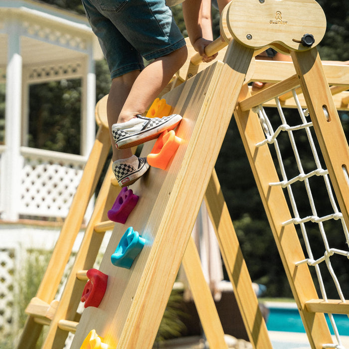 Avenlur Chestnut - 8-in-1 Jungle Gym for Toddlers AVNLR-WD-CLBR