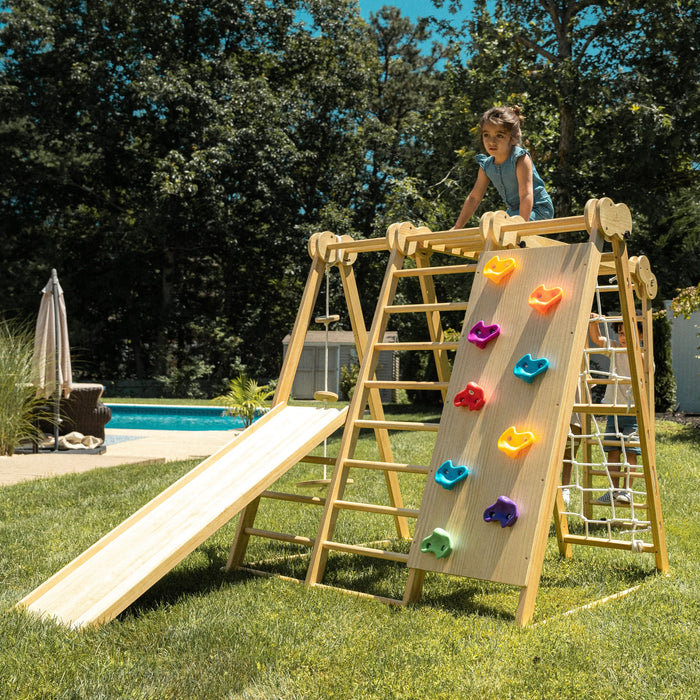 Avenlur Chestnut - 8-in-1 Jungle Gym for Toddlers AVNLR-WD-CLBR