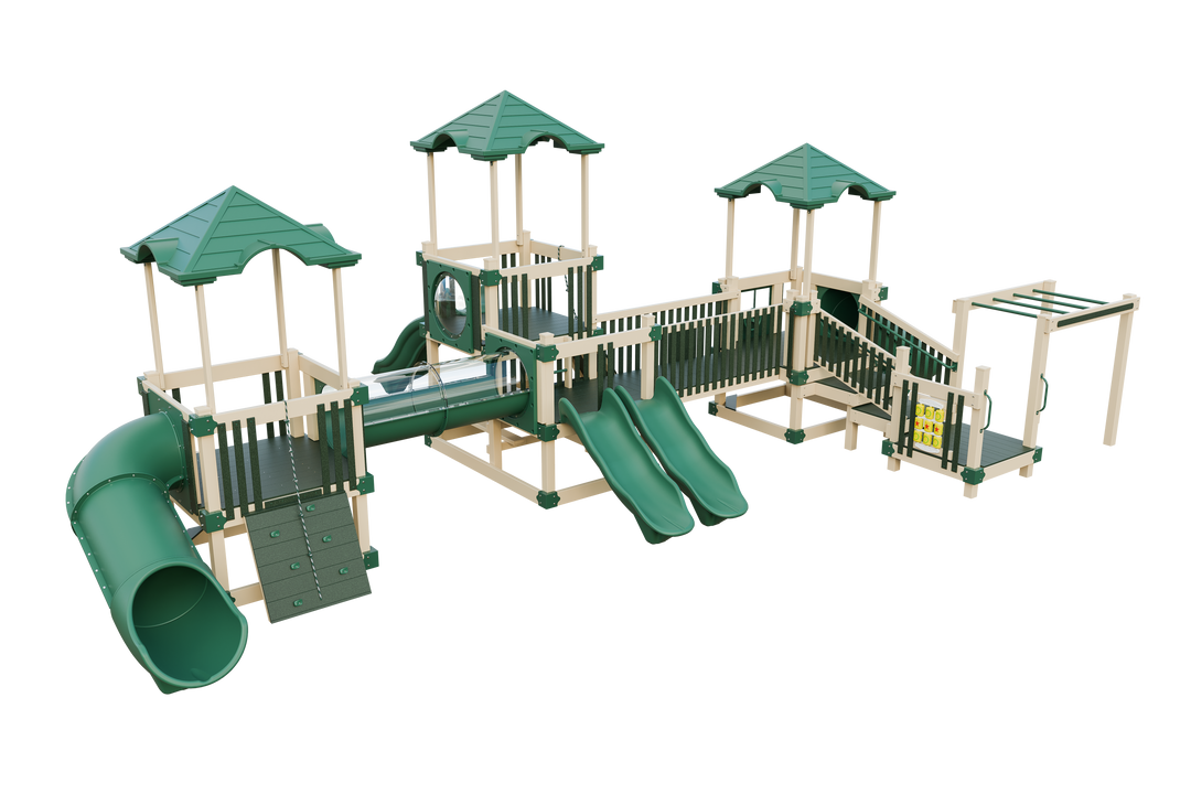 Swing Kingdom Tiny Town Playground Commercial Vinyl Playset