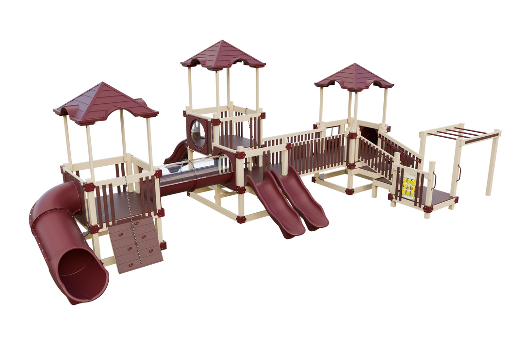Swing Kingdom Tiny Town Playground Commercial Vinyl Playset