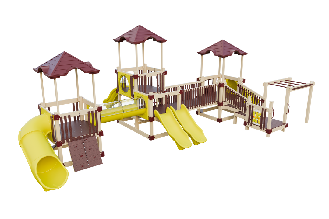 Swing Kingdom Tiny Town Playground Commercial Vinyl Playset