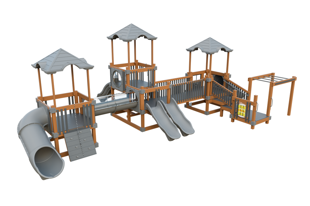 Swing Kingdom Tiny Town Playground Commercial Vinyl Playset