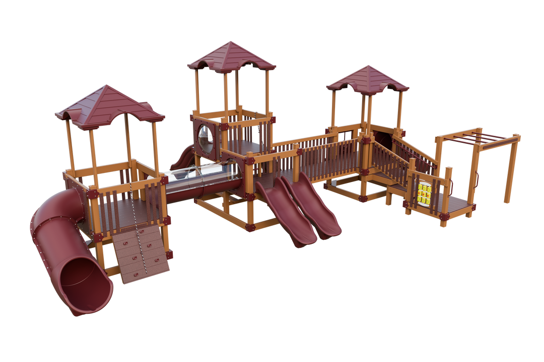 Swing Kingdom Tiny Town Playground Commercial Vinyl Playset