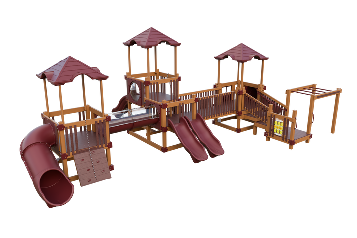 Swing Kingdom Tiny Town Playground Commercial Vinyl Playset