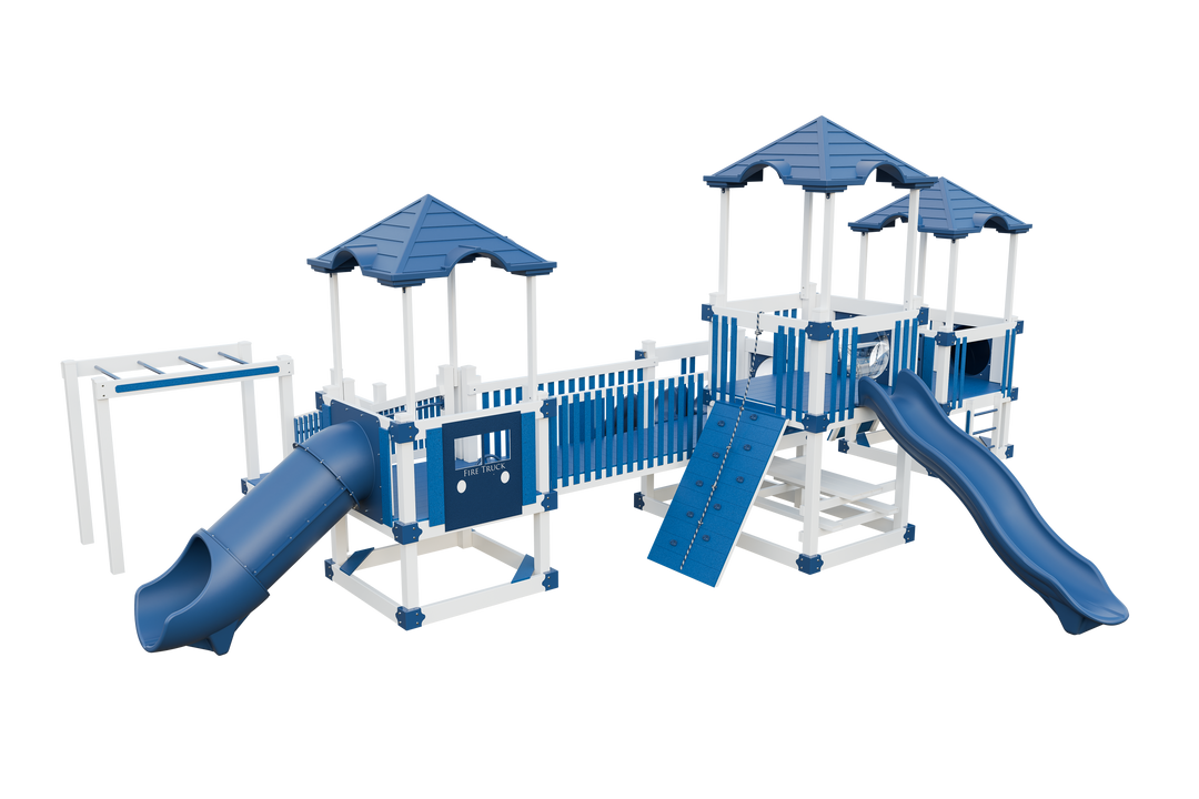 Swing Kingdom Tiny Town Playground Commercial Vinyl Playset