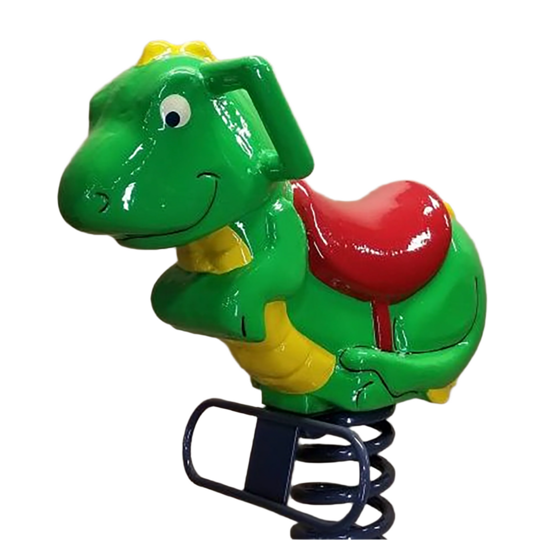 Kidstuff Playsystems Fun-A-Mal Molded Aluminum Spring Dinosaur 9742