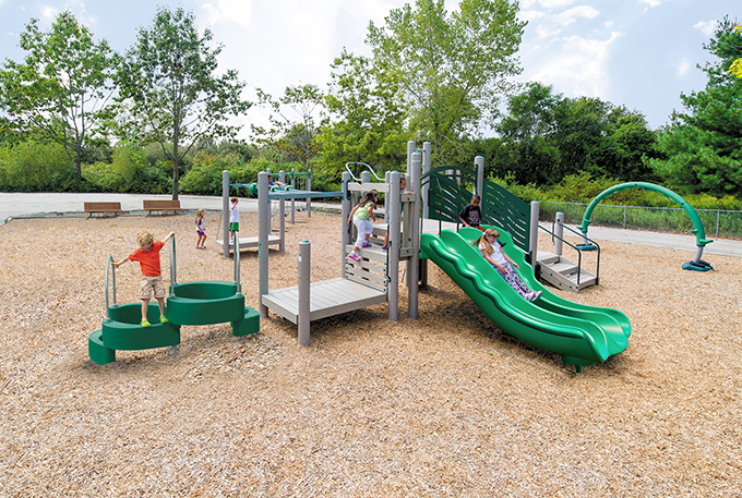 BigToys Pinnacle-Accessible Playground Structure BT-3416-1, MBT-3416-1