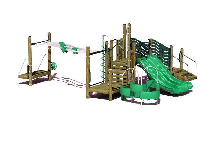 BigToys Pinnacle-Accessible Playground Structure BT-3416-1, MBT-3416-1