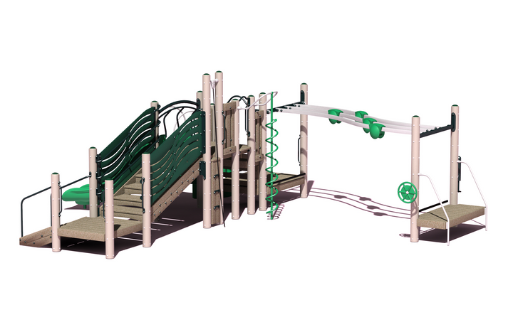 BigToys Pinnacle-Accessible Playground Structure BT-3416-1, MBT-3416-1