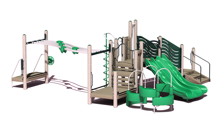 BigToys Pinnacle-Accessible Playground Structure BT-3416-1, MBT-3416-1