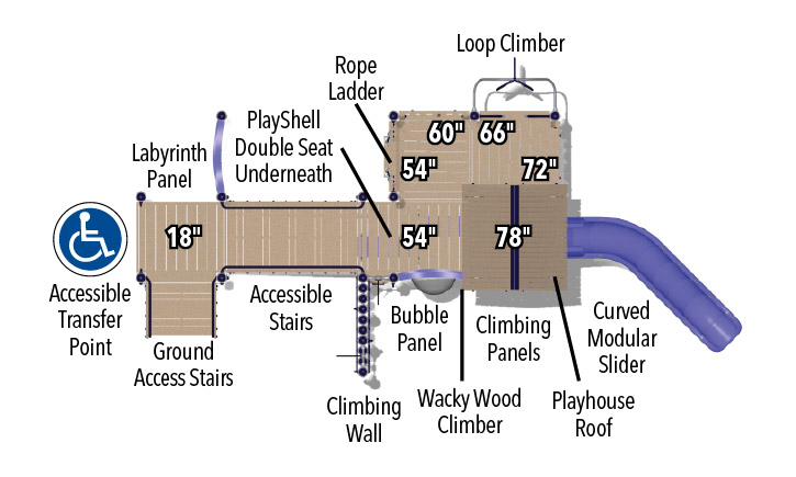 BigToys Mountaineer Playground Structure BT-2608, MBT-2608