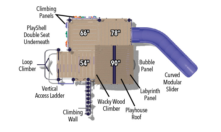 BigToys Mountaineer Playground Structure BT-2608, MBT-2608