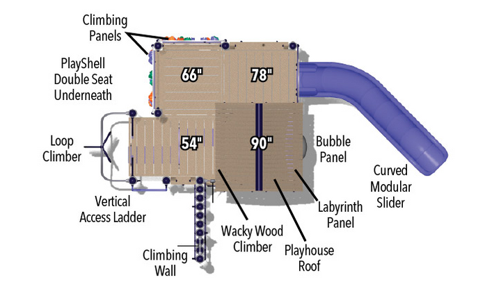 BigToys Mountaineer Playground Structure BT-2608, MBT-2608