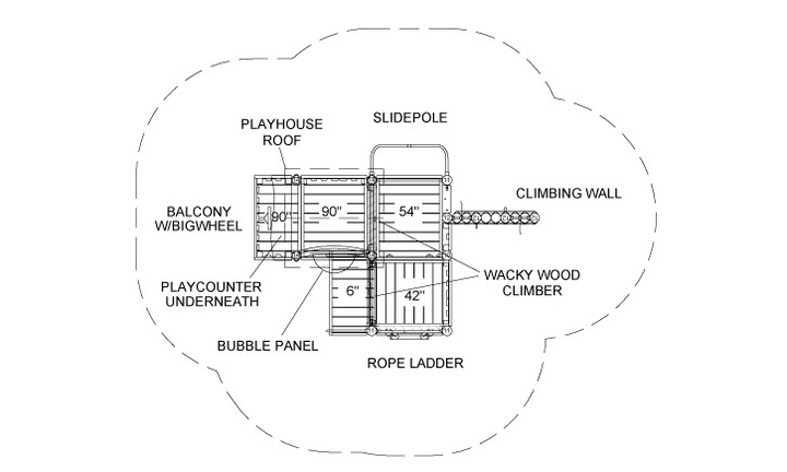 BigToys Hawthorne Playground Structure BT-802, MBT-802