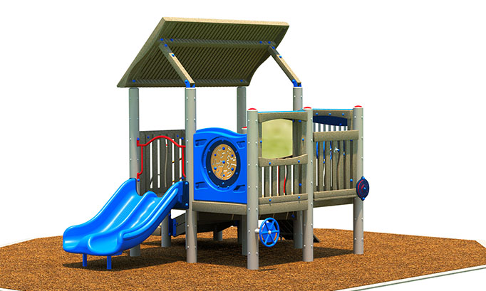 BigToys Hideout Freestanding EarlyWorks Structures EC-430, MEC-430