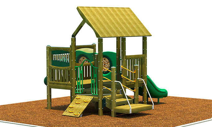 BigToys Hideout Freestanding EarlyWorks Structures EC-430, MEC-430