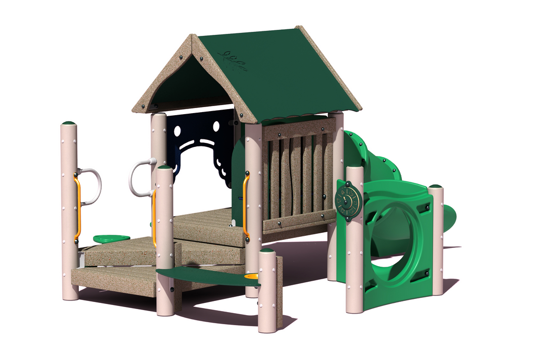 BigToys Hideaway (Blue & Green Roof) Freestanding EarlyWorks Structures EC-400, MEC-400