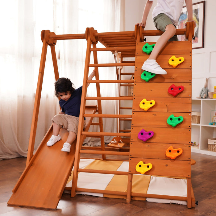 Avenlur Chestnut - 8-in-1 Jungle Gym for Toddlers AVNLR-WD-CLBR