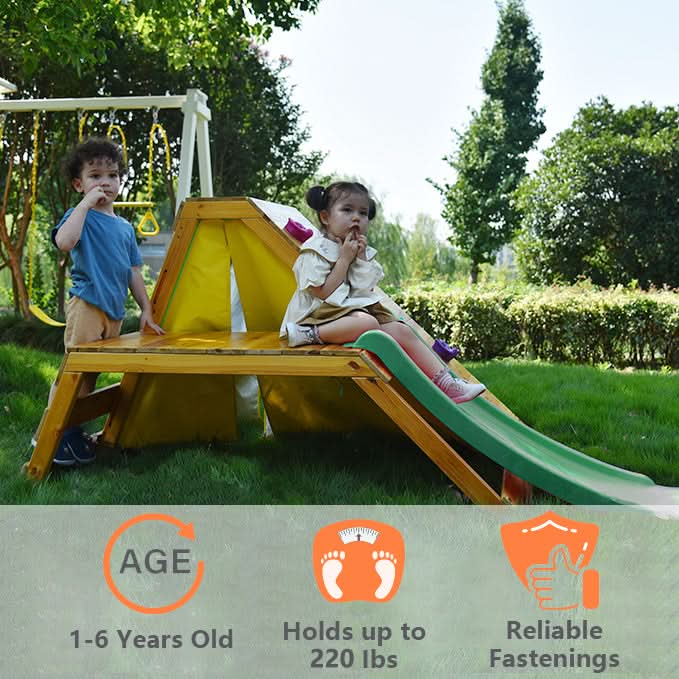 Avenlur Palm - 5-in-1 Outdoor and Indoor Playground Playset AVNLR-PLM-CLMBR-OTDR-V3-NY