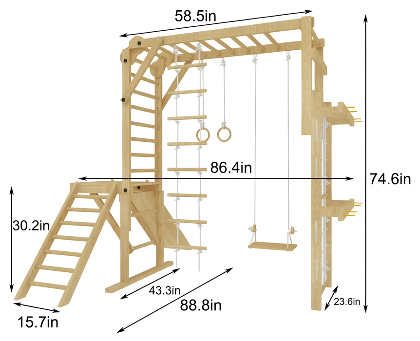 Avenlur Grove- Indoor Jungle Gym AVNLR-WD-GYM