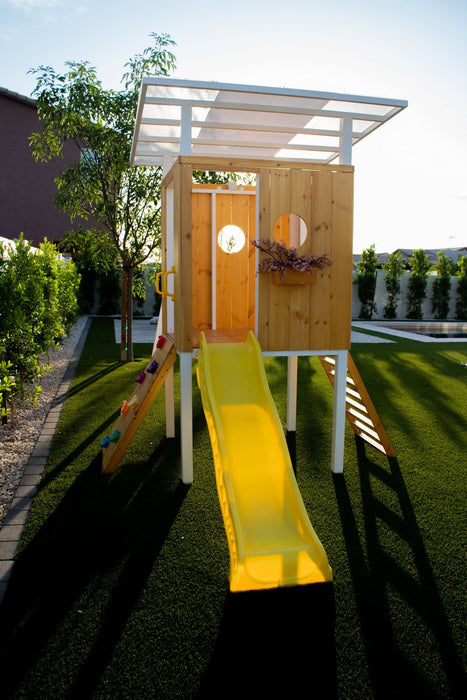 Avenlur Forest - Modern Backyard Outdoor Swing Set 2 Swings And Trapeze Bar AVNLR-MDRN-SWNG-M-V3-NY