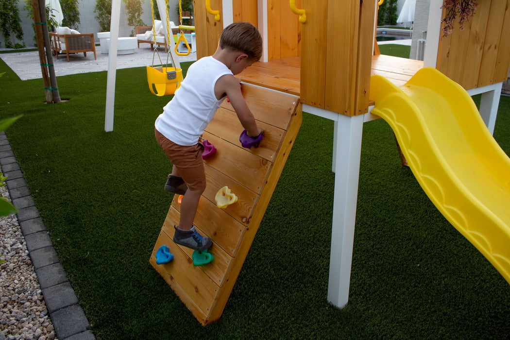 Avenlur Forest - Modern Backyard Outdoor Swing Set 2 Swings And Trapeze Bar AVNLR-MDRN-SWNG-M-V3-NY