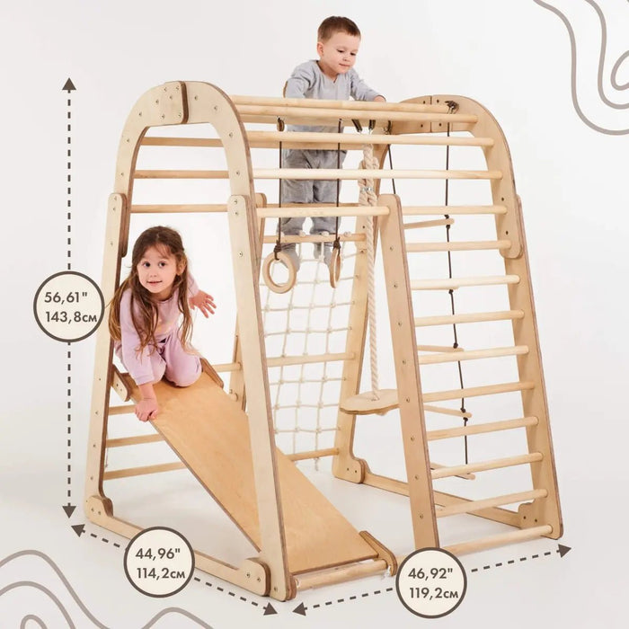 Goodevas Etsy Indoor Playground for Children - 7in1 Playground + Swings Set + Slide Board + Art Set IWPC-7IN1-et