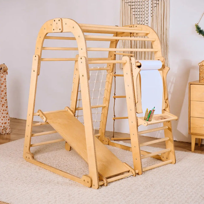 Goodevas Etsy Indoor Playground for Children - 7in1 Playground + Swings Set + Slide Board + Art Set IWPC-7IN1-et