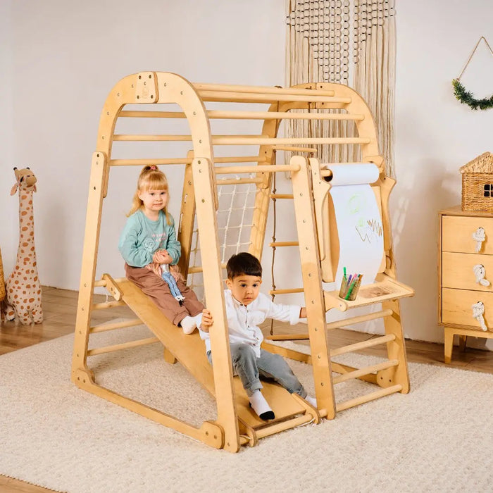 Goodevas Etsy Indoor Playground for Children - 7in1 Playground + Swings Set + Slide Board + Art Set IWPC-7IN1-et