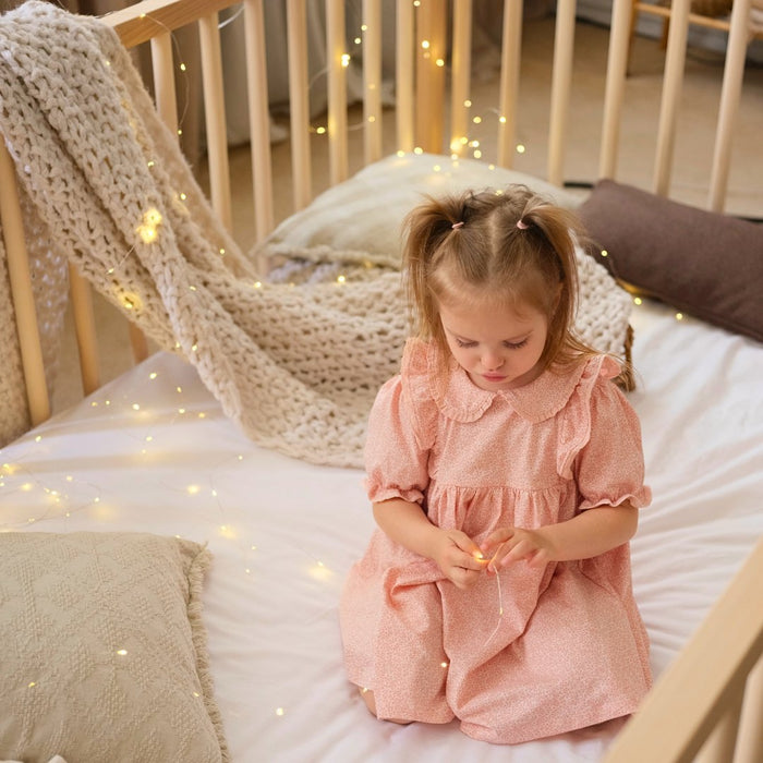 Goodevas Etsy Full Montessori Floor Bed Frame for Toddlers with Fence MBUS