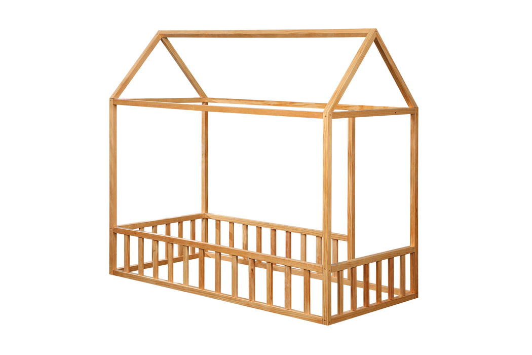 2MamaBees Montessori House Bed with Rails