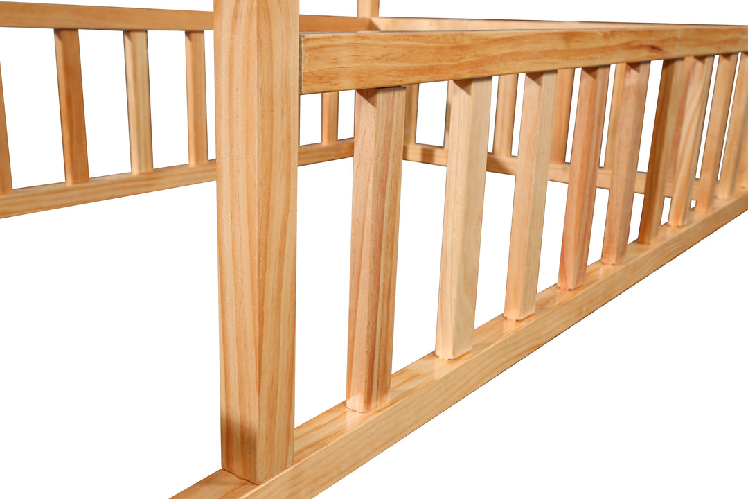 2MamaBees Montessori House Bed with Rails