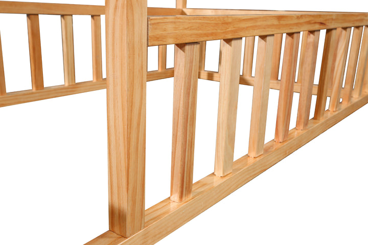 2MamaBees Montessori House Bed with Rails