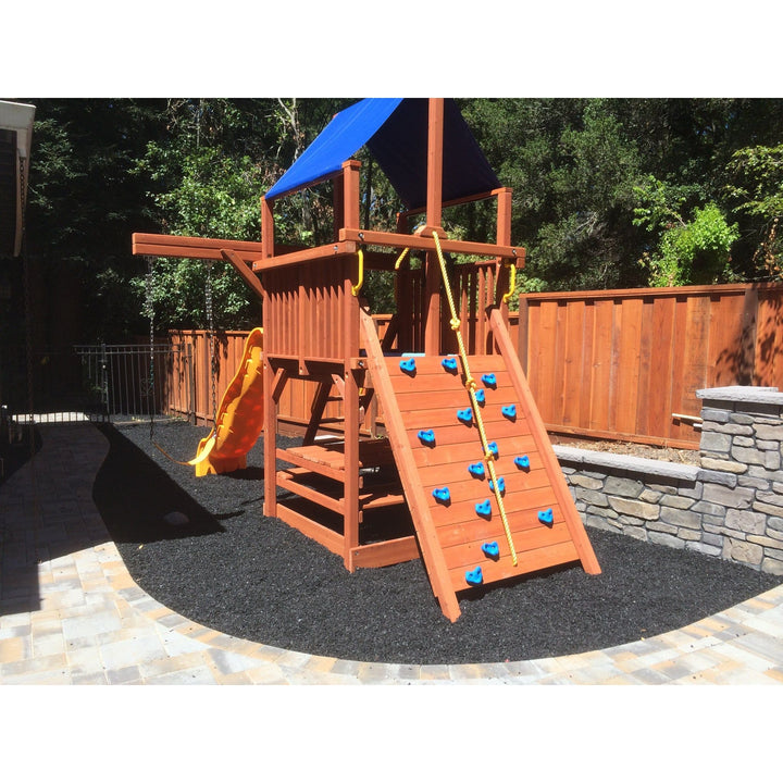 Rubber Mulch Playsafer Playground and Landscape Rubber Mulch | Painted Black BLK-PAINTED-MULCH