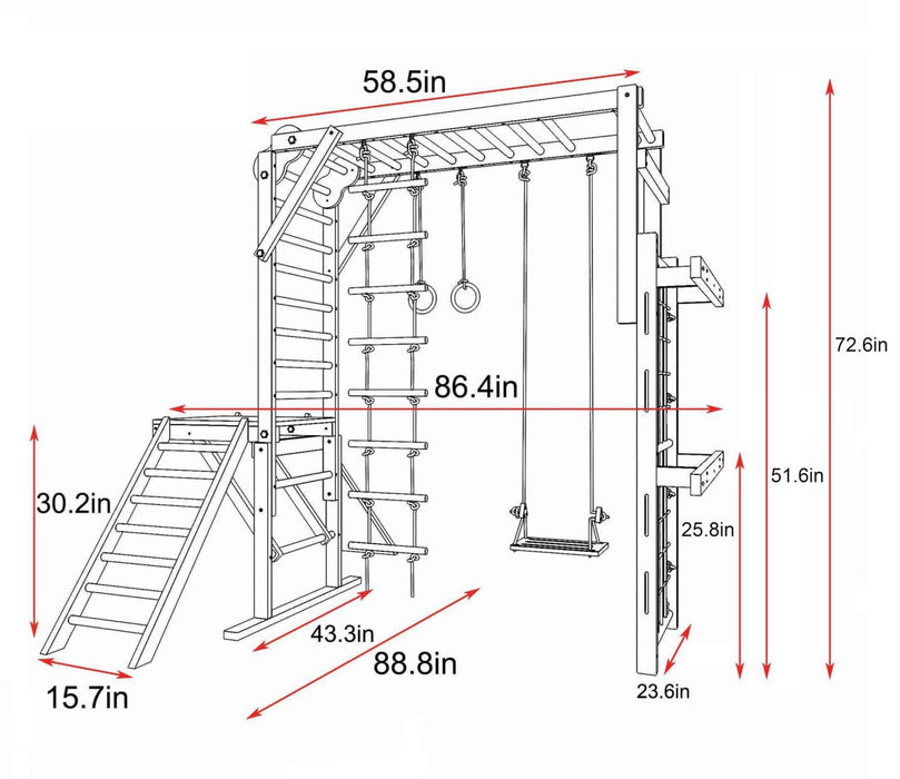 Avenlur Grove- Indoor Jungle Gym AVNLR-WD-GYM