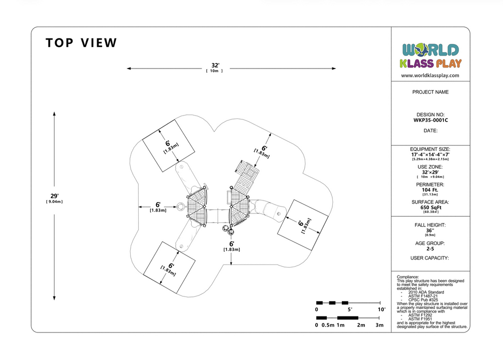 Wisdom Commercial Sunbeam Summit Playground Structure WKP35-0001