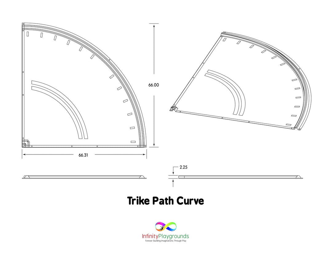 Infinity Playgrounds Trike Path Extra Pieces IPSK-9000