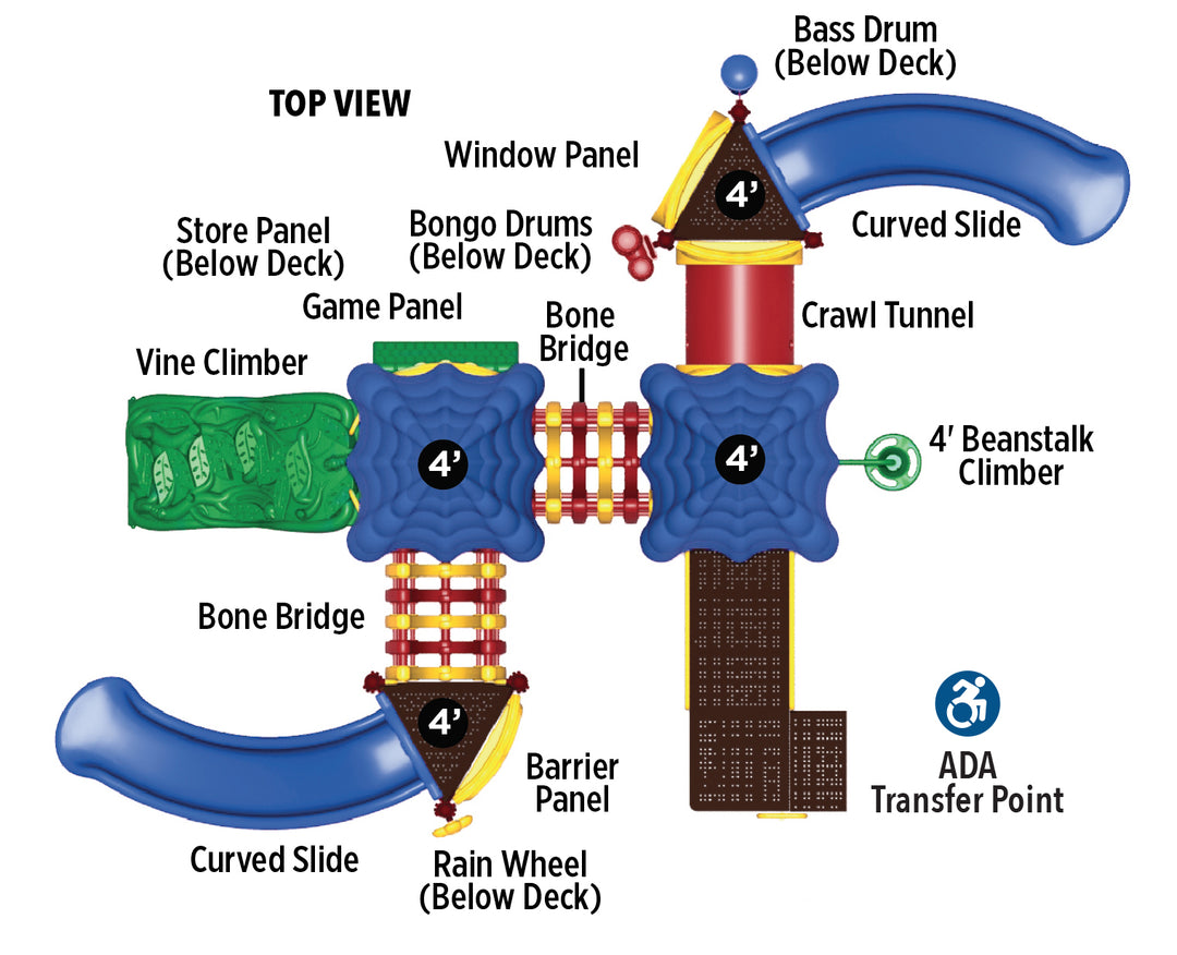 UltraPlay Systems Pike's Peak Playground Play System UPLAY-014