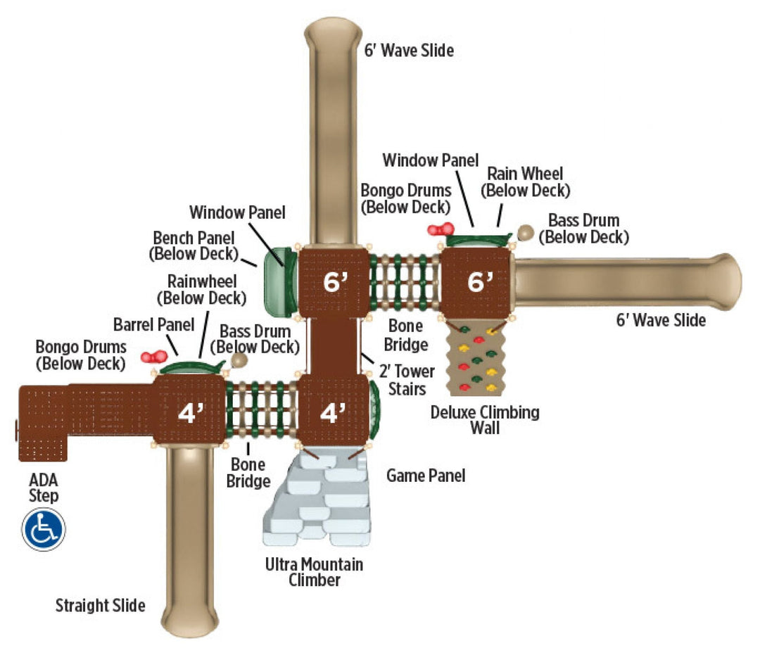 UltraPlay Systems  Big Sky Playground UPLAY-080 UPLAY-044