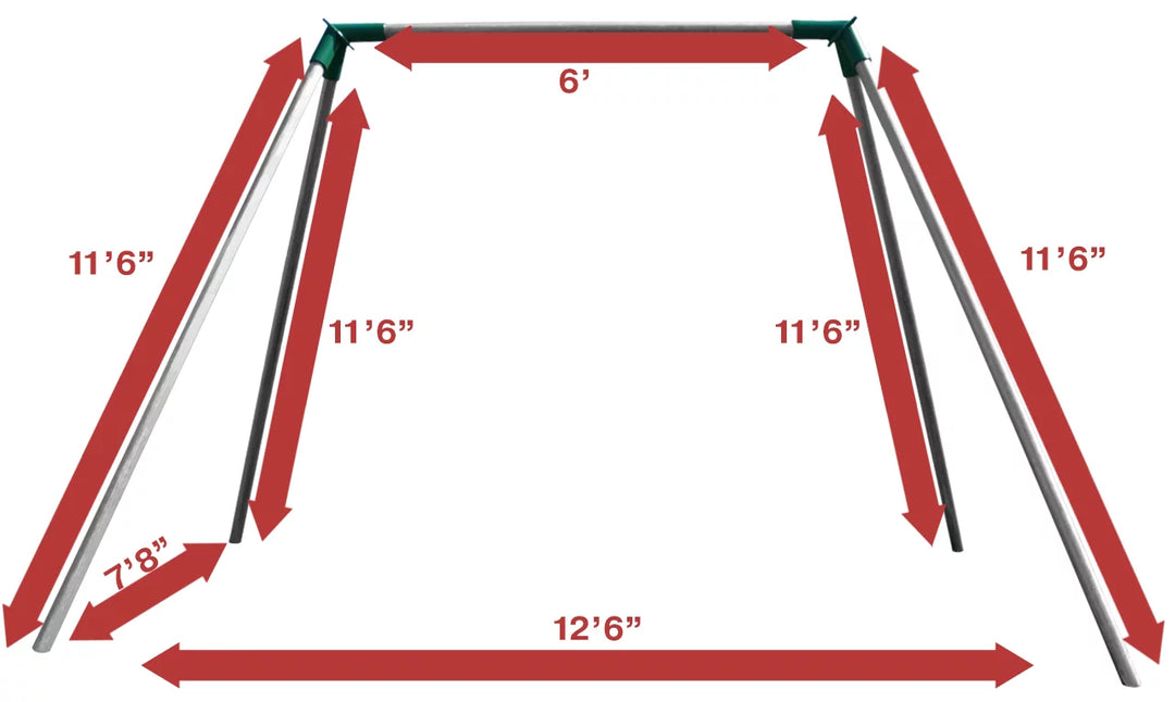 Jensen Swing Standard 8 Foot High ADA Swing Set S81Ac, S82Ac