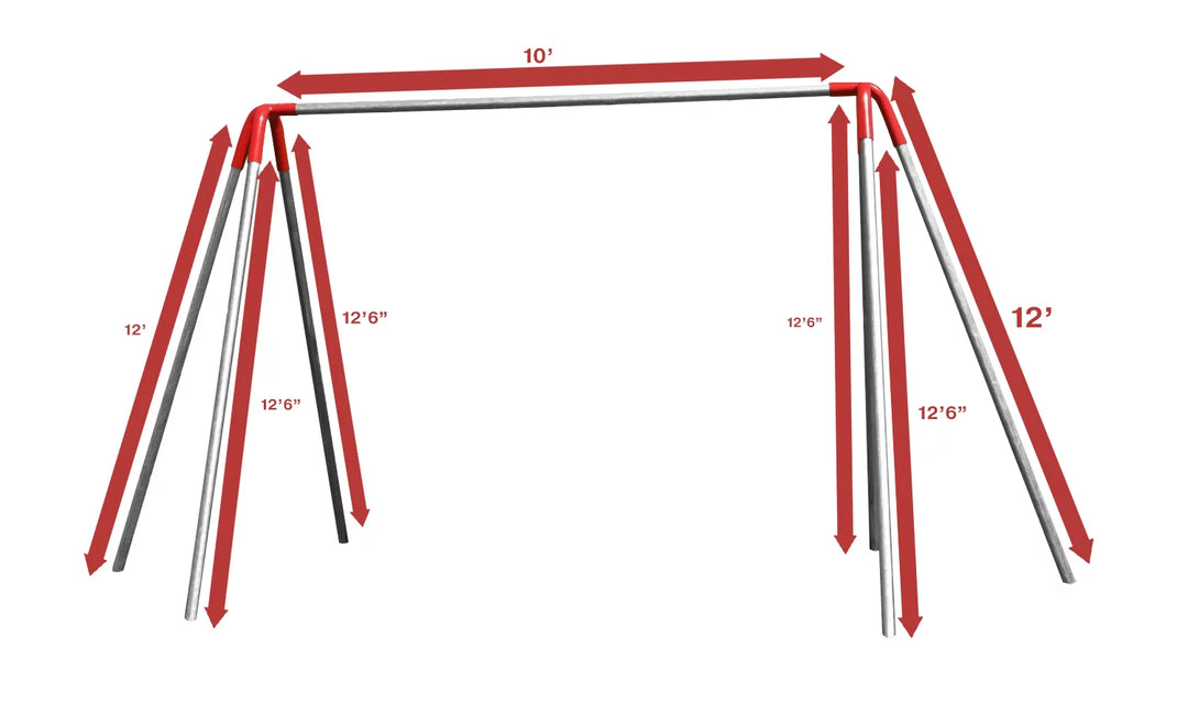 Jensen Swing Heavy Duty 10 Foot High Swing Set H102, H104, H106, H108